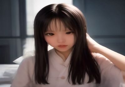 成熟优雅的女性在光线柔和的书房中阅读，散发出知性与温柔并存的姨母感气质